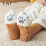 Fuzzy Kitty Cat Socks
