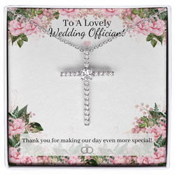 Wedding Officiant Gift - Cross Pendant Necklace