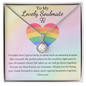 Lovely Eternal Love Circle Pendant Necklace For Your Lesbian Partner
