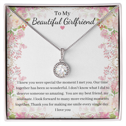 Lovely Eternal Love Circle Pendant Necklace For Your Girlfriend