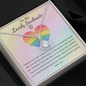Lovely Eternal Love Circle Pendant Necklace For Your Lesbian Partner