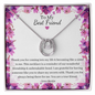 Lucky Horseshoe Necklace For Best Friend