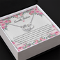 To Sister - Double Hoop Perfect Pair Necklace