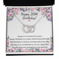 20th Birthday - Double Rings Necklace