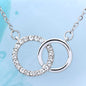 To Sister - Double Hoop Perfect Pair Necklace