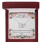 Wedding Officiant Gift - Double Hoop Necklace