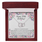 20th Birthday - Double Rings Necklace