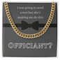 Officiant Proposal For Men