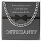 Officiant Proposal For Men