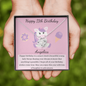 11th Birthday Girl Love Knot Necklace
