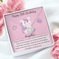 11th Birthday Girl Love Knot Necklace
