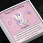 11th Birthday Girl Love Knot Necklace