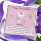 11th Birthday Girl Love Knot Necklace