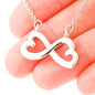 Infinity Double Heart Necklace