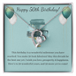 50th Birthday Gift - Beautiful Heart Necklace