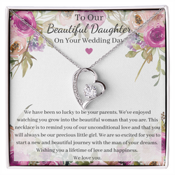 Beautiful Heart Necklace For Your Daughter - Wedding