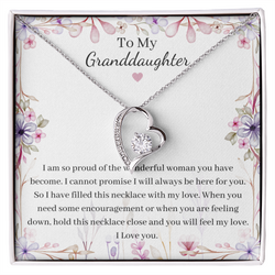 Beautiful Heart Necklace For Granddaughter