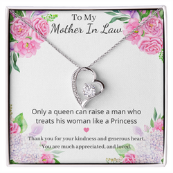 Beautiful Heart Necklace For Your Lovely Mother In Law