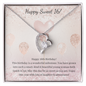 Heart Pendant Sweet 16 Birthday Necklace