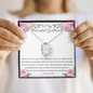 To My Beautiful Girlfriend - Heart Rhinestone Necklace