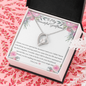 To My Beautiful Girlfriend - Heart Rhinestone Necklace