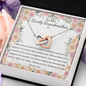 Double Interlocked Hearts Necklace For Grandma
