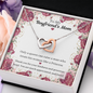 Double Interlocked Hearts Necklace For Boyfriend's Mom
