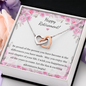 Retirement Gift - Double Interlocked Hearts Necklace