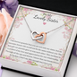 Double Interlocked Hearts Necklace For Your Sister