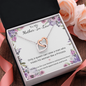 Double Interlocked Hearts Necklace For Mother In Law