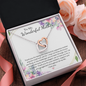 Double Interlocked Hearts Necklace For Mother