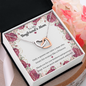 Double Interlocked Hearts Necklace For Boyfriend's Mom