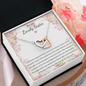 Double Interlocked Hearts Necklace For Your Sister