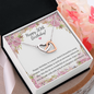 30th Birthday - Double Interlocked Hearts Necklace