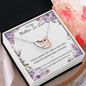 Double Interlocked Hearts Necklace For Mother In Law