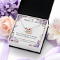 Double Interlocked Hearts Necklace For Mother In Law