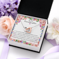 Double Interlocked Hearts Necklace For Granddaughter