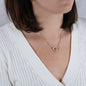 Double Interlocked Hearts Necklace For Girlfriend