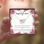 Double Interlocked Hearts Necklace For Boyfriend's Mom