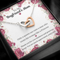 Double Interlocked Hearts Necklace For Boyfriend's Mom