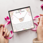 Double Interlocked Hearts Necklace For Your Sister