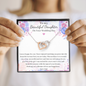 Double Interlocked Hearts Necklace For Daughter - Wedding Gift From Dad