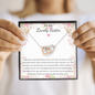 Double Interlocked Hearts Necklace For Your Sister