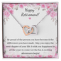 Retirement Gift - Double Interlocked Hearts Necklace