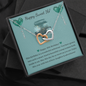 Sweet 16 Birthday Gift - Double Interlocked Hearts Necklace