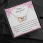 Retirement Gift - Double Interlocked Hearts Necklace