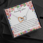 Double Interlocked Hearts Necklace For Granddaughter