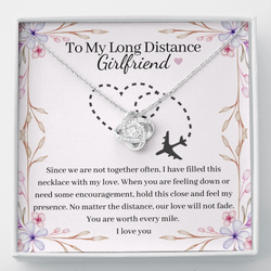 Love Knot Necklace For Long Distance Girlfriend