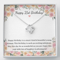 21st Birthday Love Knot Necklace