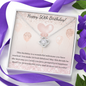 50th Birthday Gift - Beautiful Love Knot Pendant Necklace